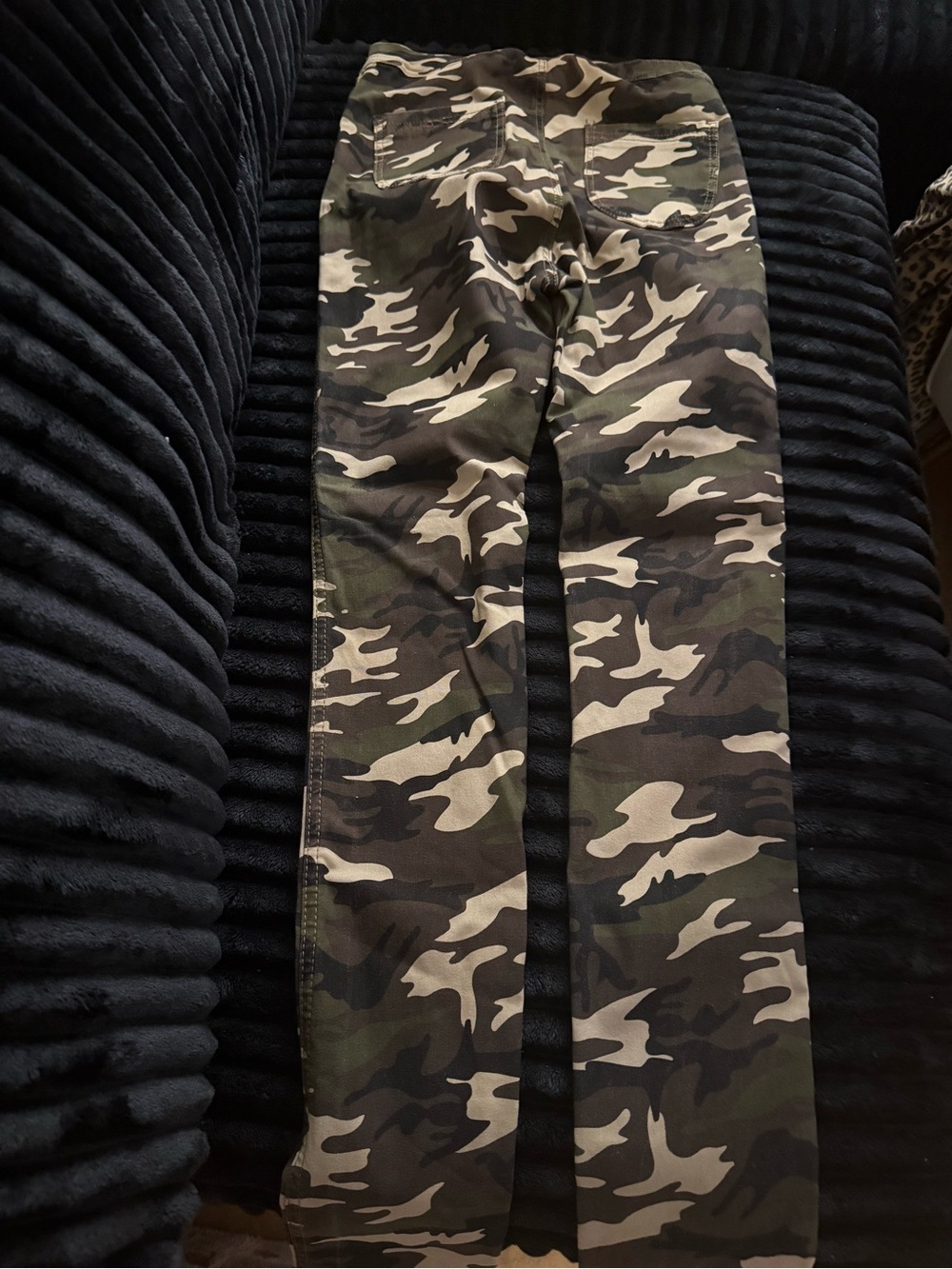 SWANK Women's Skinny Jeans - Green & Tan Camo